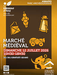Marché Médiéval au parc Archéologique ASNAPIO (Villeneuve‑d’Ascq),  Le 12 juillet 2026