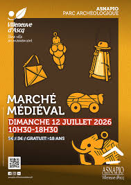 Marché Médiéval au parc Archéologique ASNAPIO (Villeneuve‑d’Ascq),  Le 12 juillet 2026